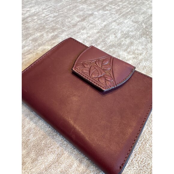 Vintage Rolfs Tooled Leather Chocolate Brown - Picture 2 of 10